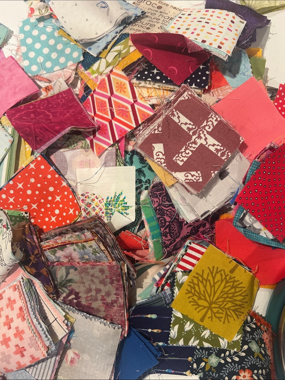 Colorful Cotton Quilt Fabric Sqaures